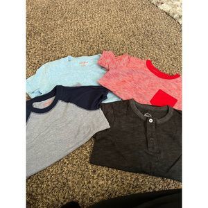 Four (4) short sleeve plain boys tshirt